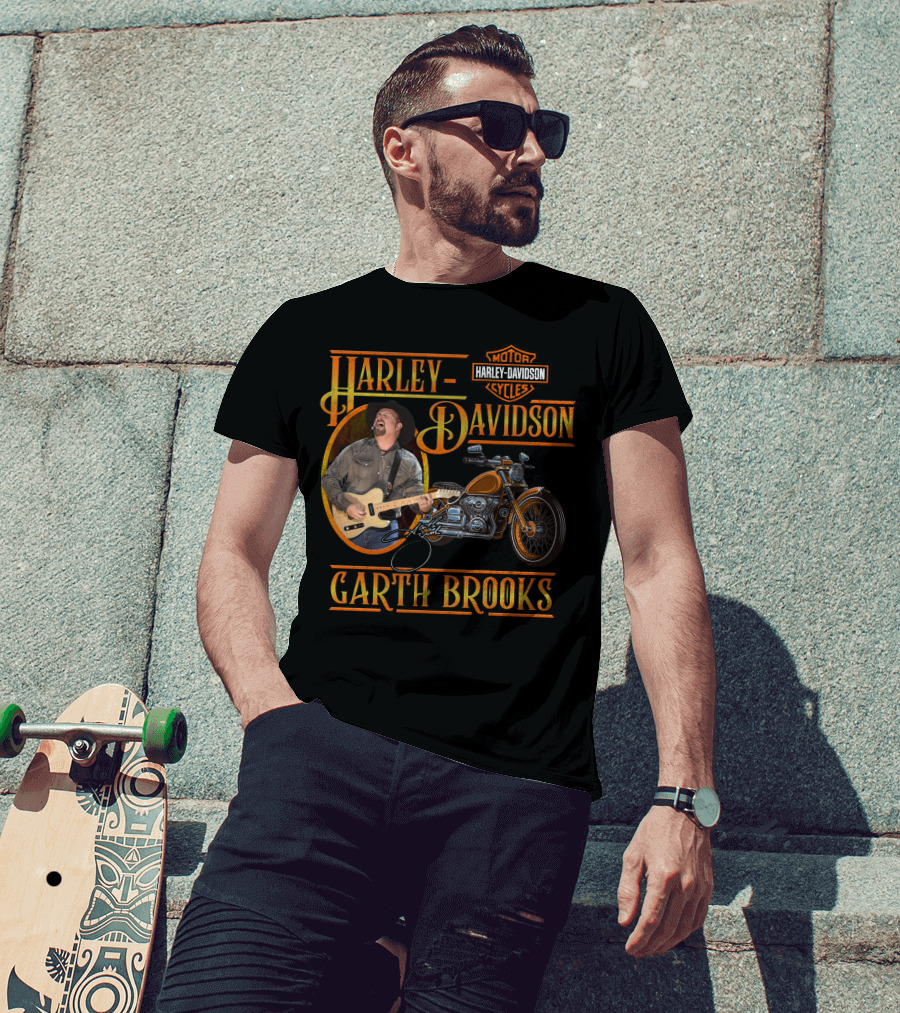 Harley Davidson Garth Brooks Motorcycles T-Shirt