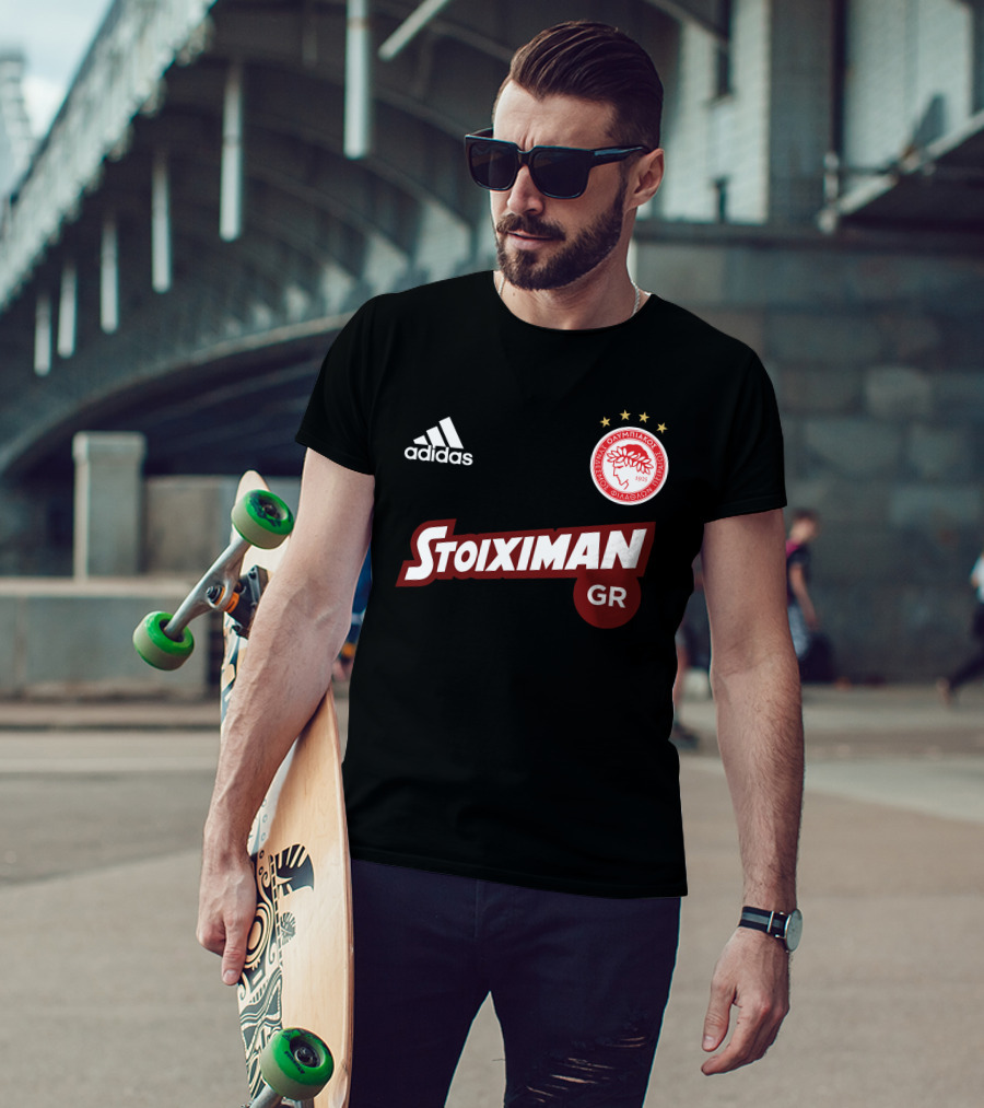 Olympiakos Piraeus Stoiximan GR 1925 Emblem T-Shirt
