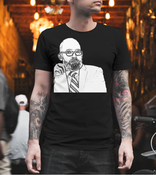 BREAD PRICES Essential Sketch Portrait of Bearded Man with Glasses and Tie T-Shirt BREAD PRICES Essential Sketch Portrait of Bearded Man with Glasses and Tie T-Shirt