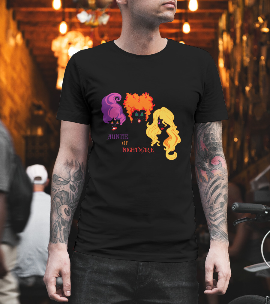 Auntie Of Nightmare Hocus Pocus Witches T-Shirt