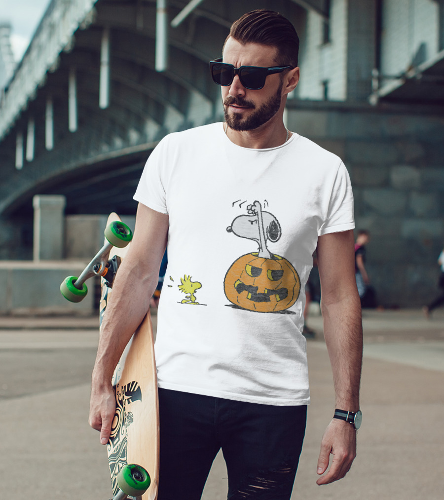 Halloween Snoopy Woodstock Pumpkin Peanuts T-Shirt