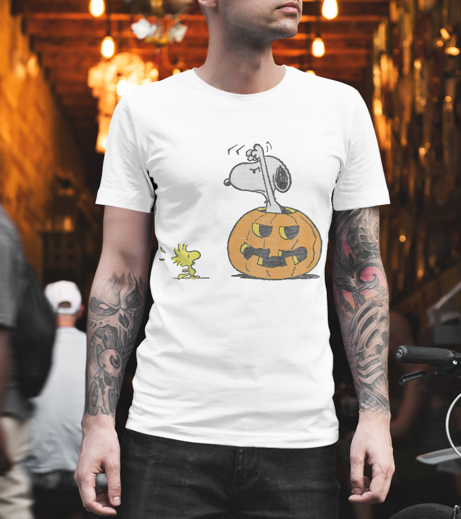 Halloween Snoopy Woodstock Pumpkin Peanuts T-Shirt