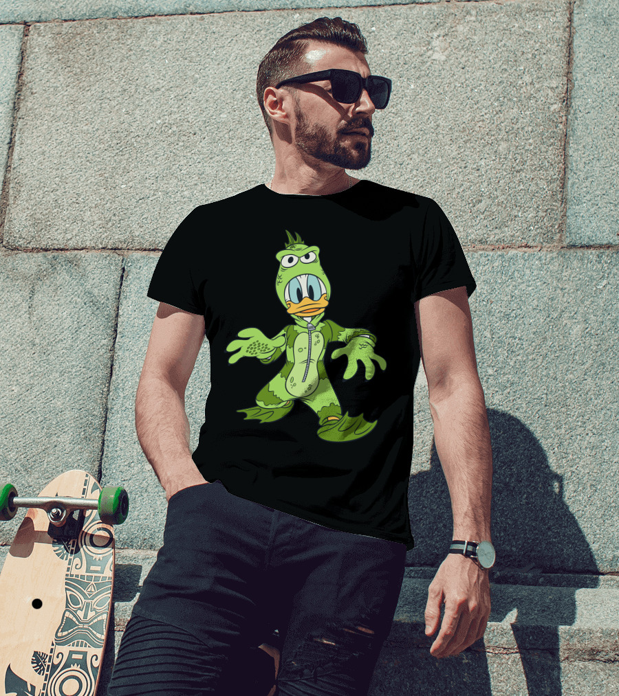 Donald Duck In Green Monster Costume T-Shirt