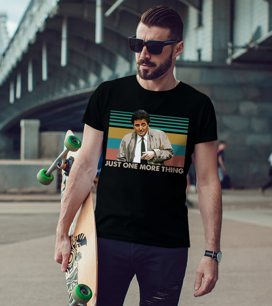 Columbo Just One More Thing Retro Fan Favorite Vintage Movie T-Shirt