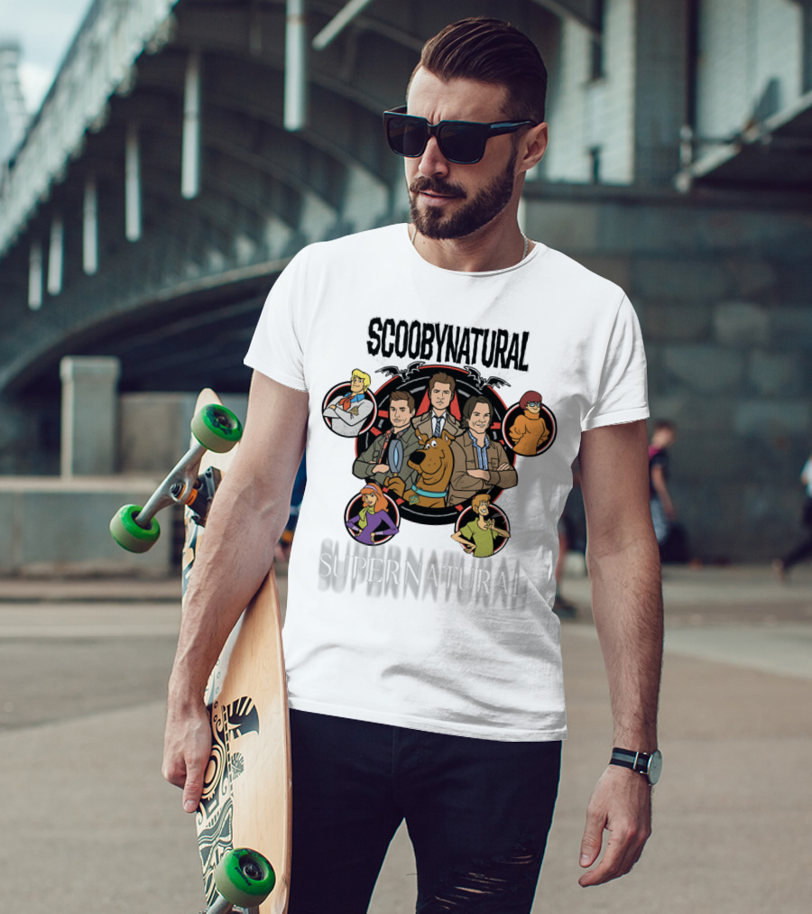 Scoobynatural Supernatural Parody Featuring Scooby Doo Cast And Characters T-Shirt