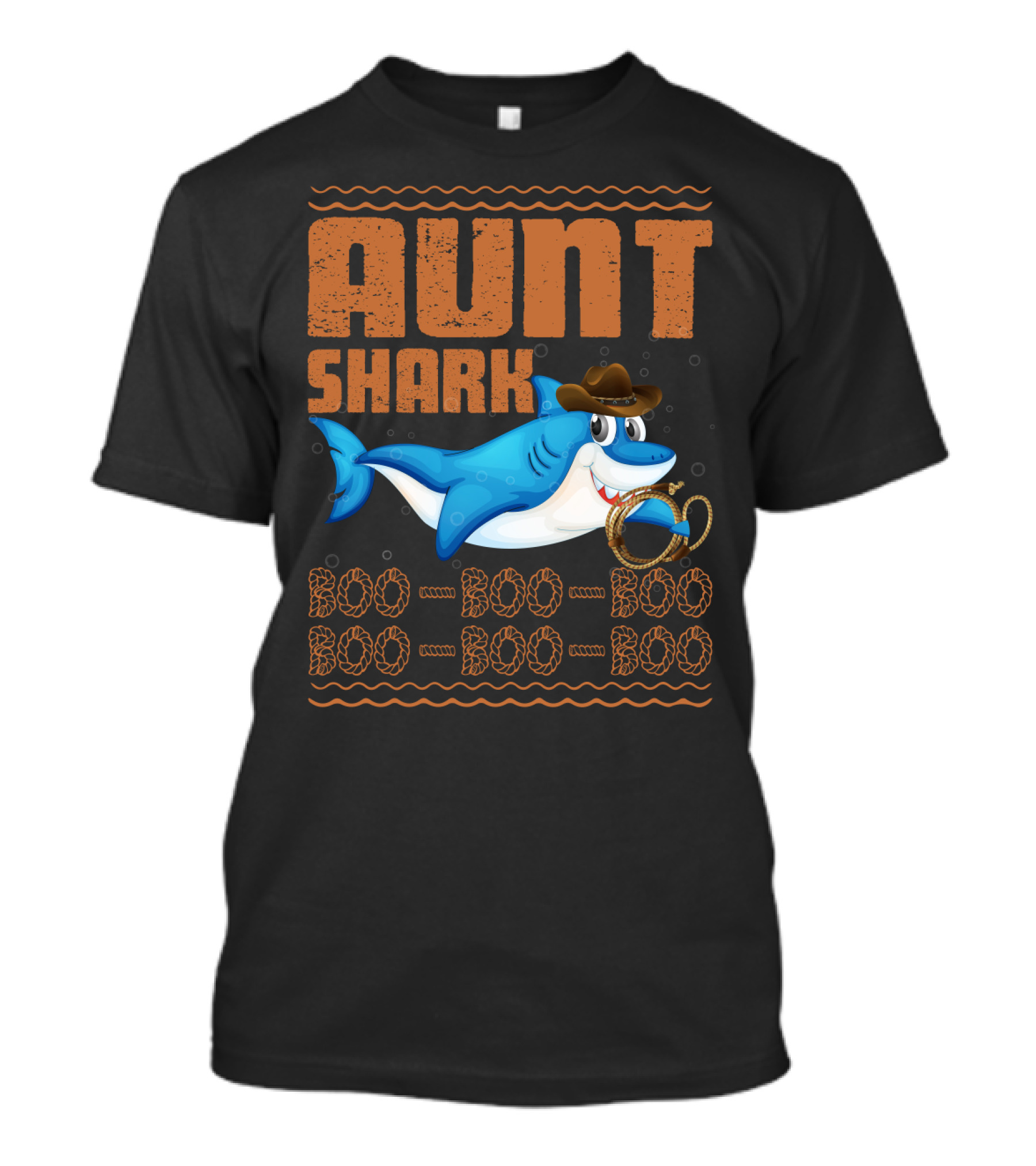 Auntie Shark Boo Boo Boo Halloween Aunt T-Shirt