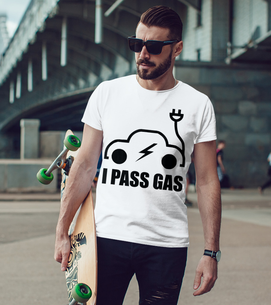 Electric Vehicle I Pass Gas Plug T-Shirt