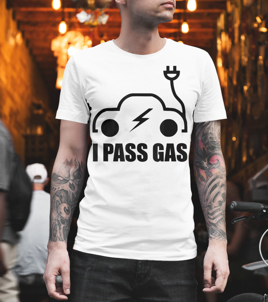 Electric Vehicle I Pass Gas Plug T-Shirt