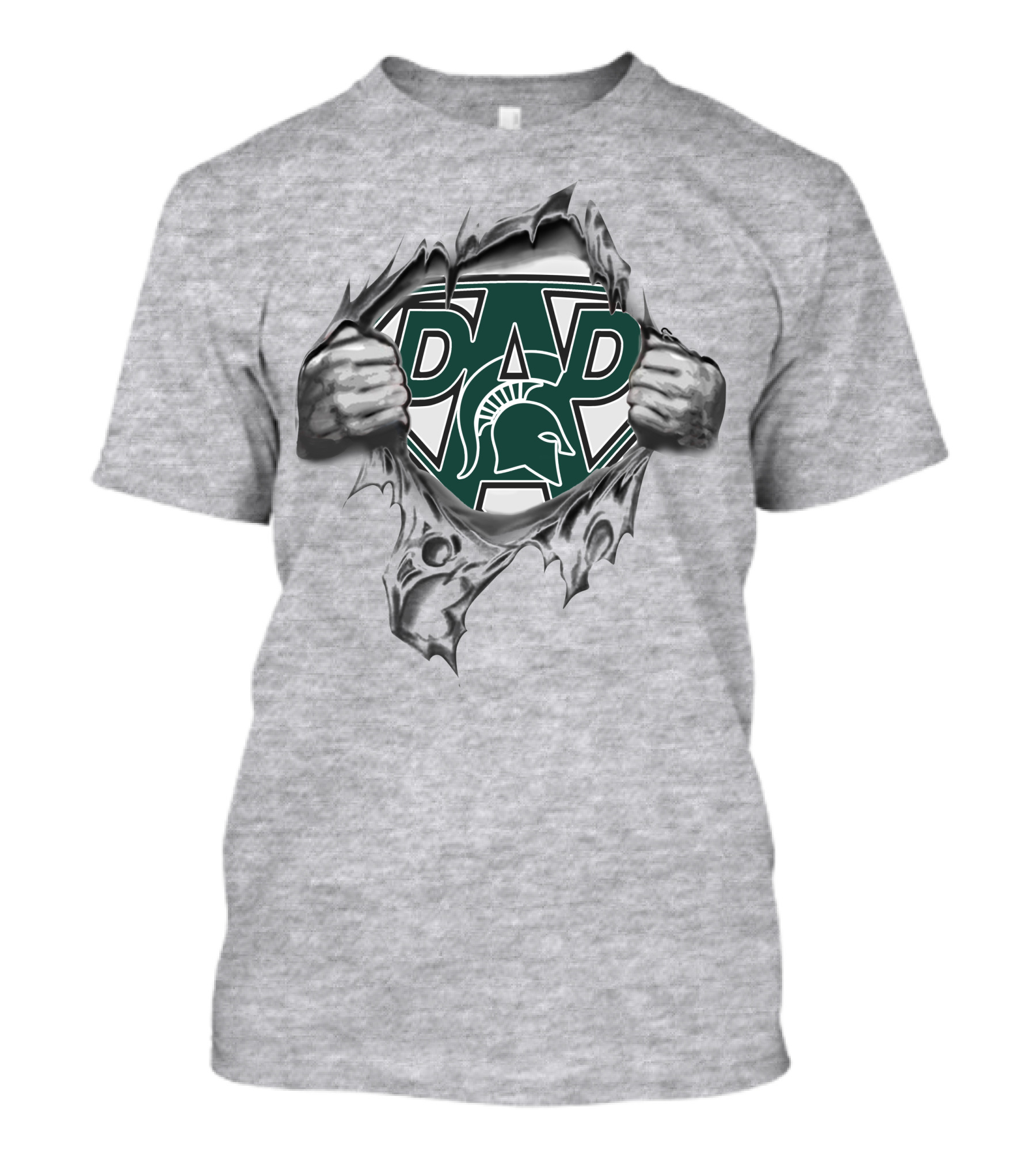 Michigan State Spartans Super Dad Hero T-Shirt