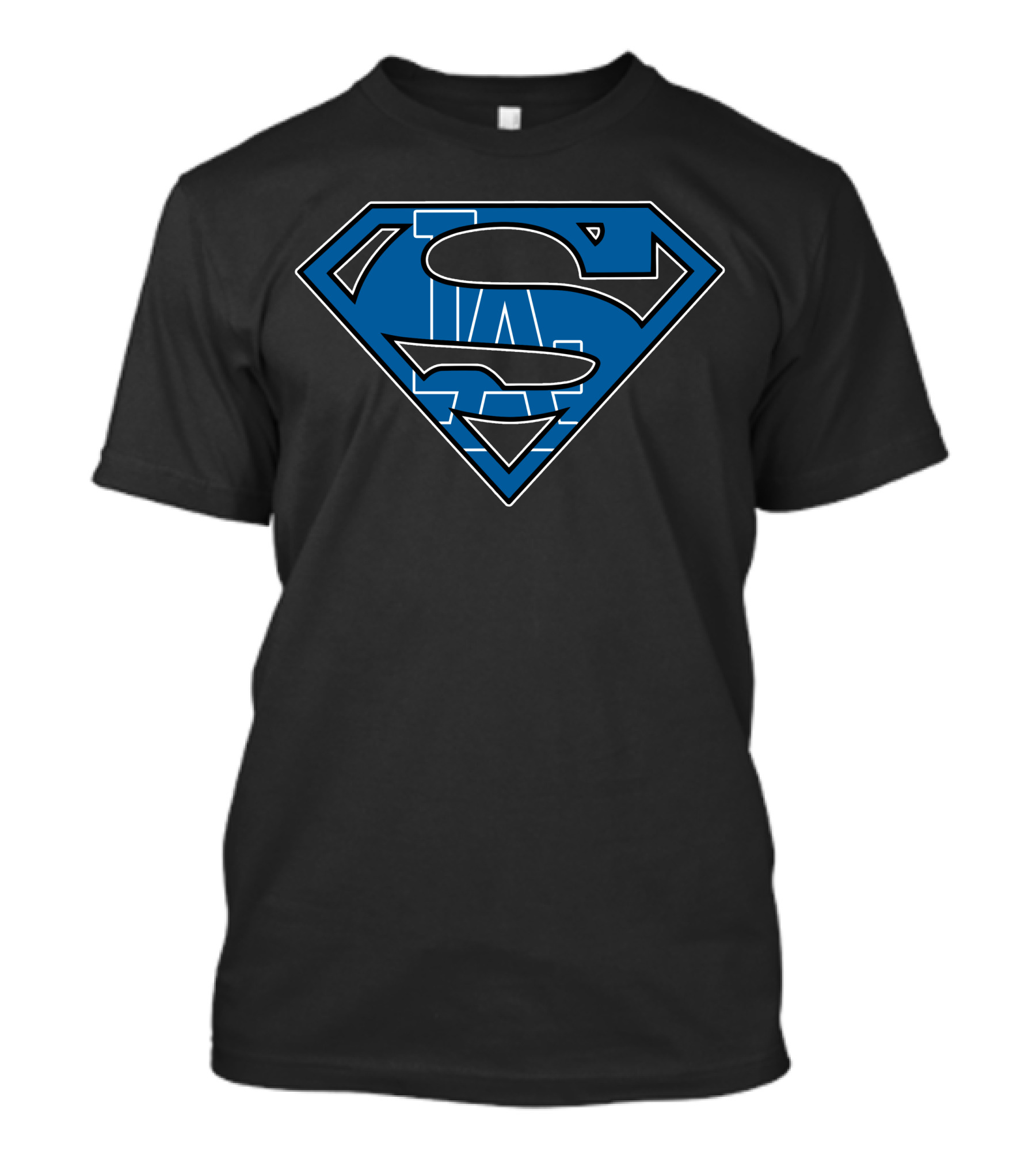 Super Man La Dodgers Logo Mashup T-Shirt