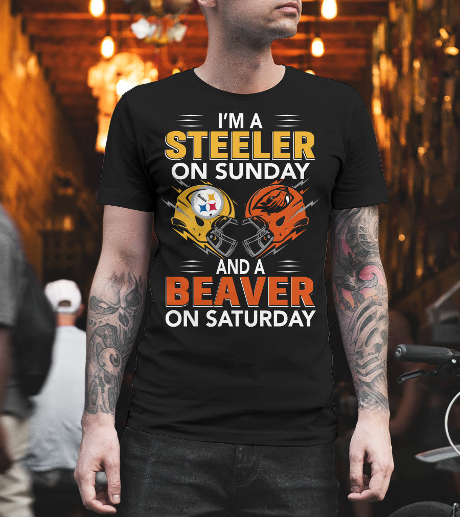 I'm A Steeler On Sunday And A Beaver On Saturday T-Shirt