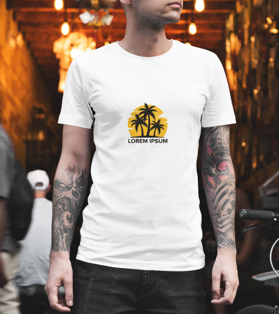 Lorem Ipsum of the Trees Palm Silhouette Sunset T-Shirt