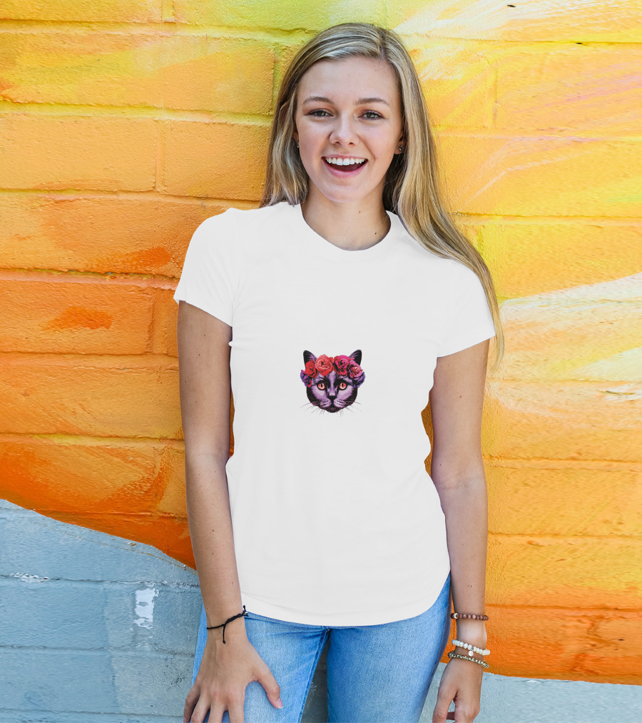 Summer Walker Cat With Floral Crown T-Shirt