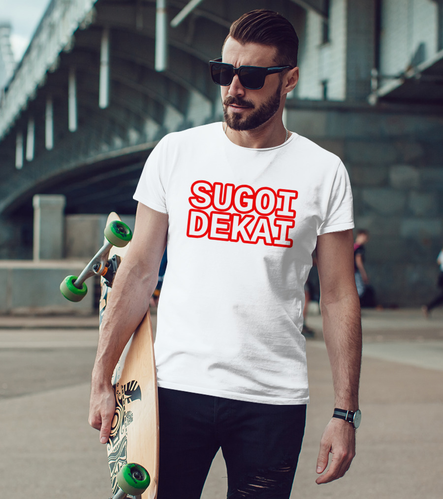 Sugoi Dekai Text Design Uzaki-chan Wa Asobitai Anime Reference T-Shirt