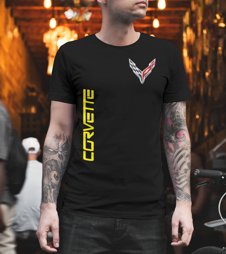 CORVETTE Racing Flag Emblem T-Shirt