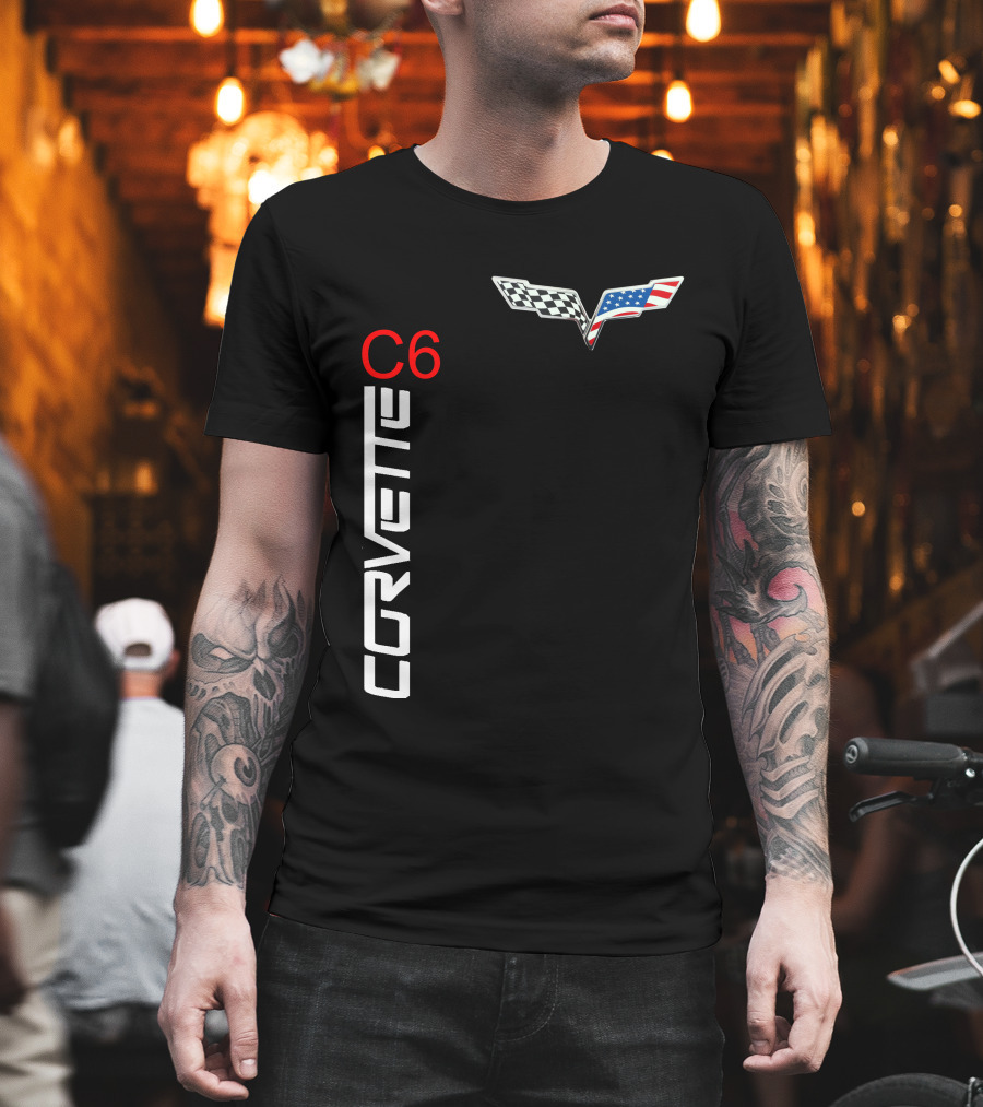 CORVETTE C6 Racing Flag T-Shirt