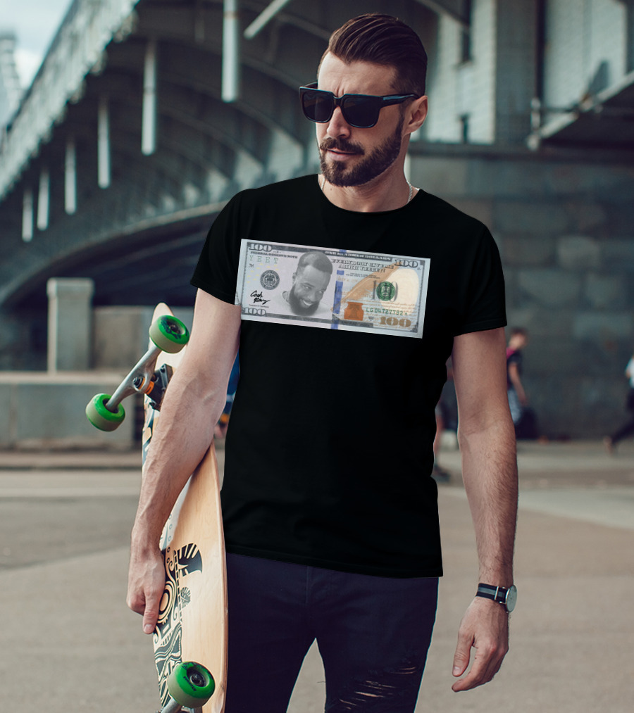 3 Bill Cash Nasty Merch Hundred Dollar Bill Parody With Smiling Face T-Shirt