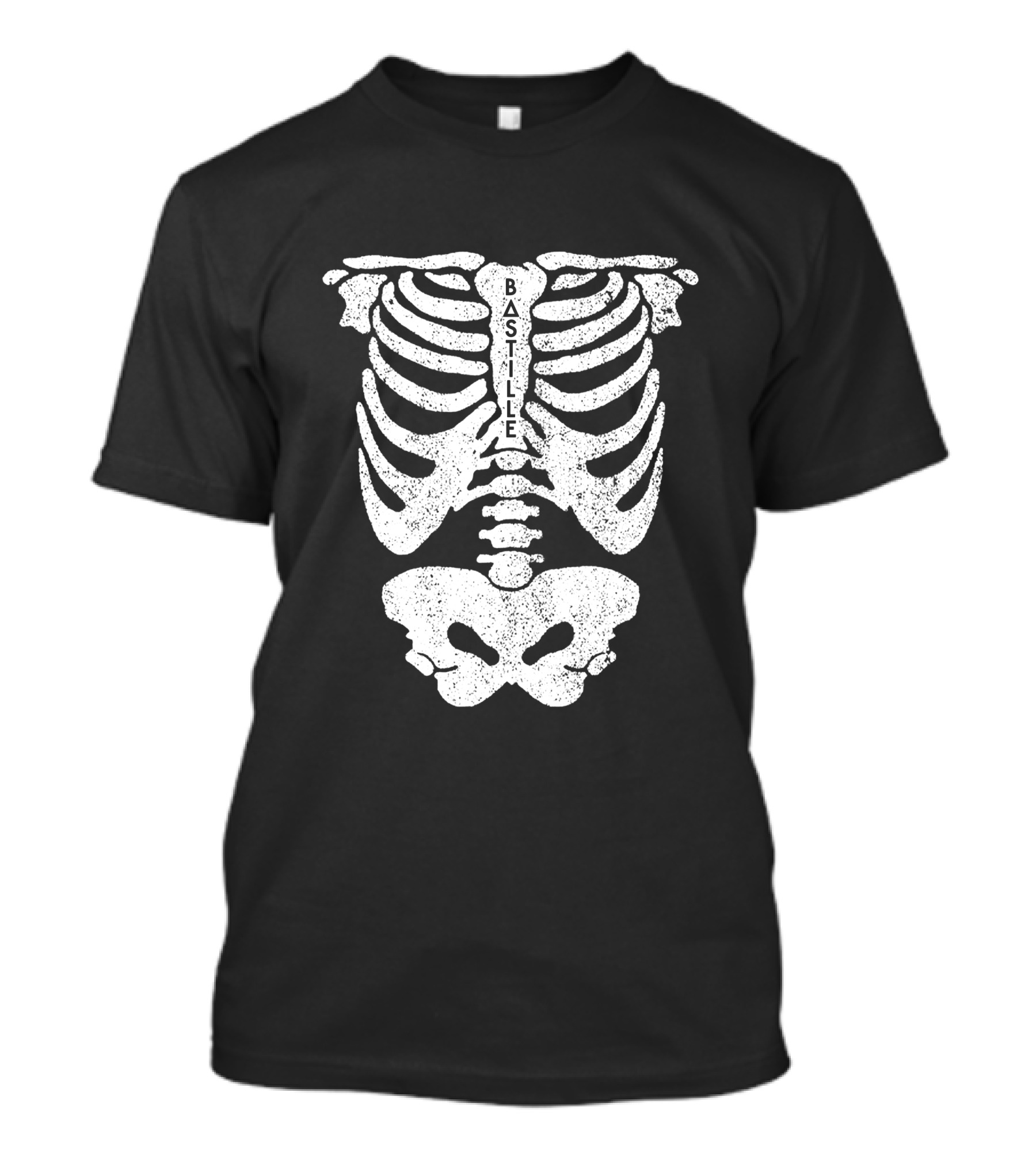 Bastille Flaws Rewind Skeleton Merch T-Shirt