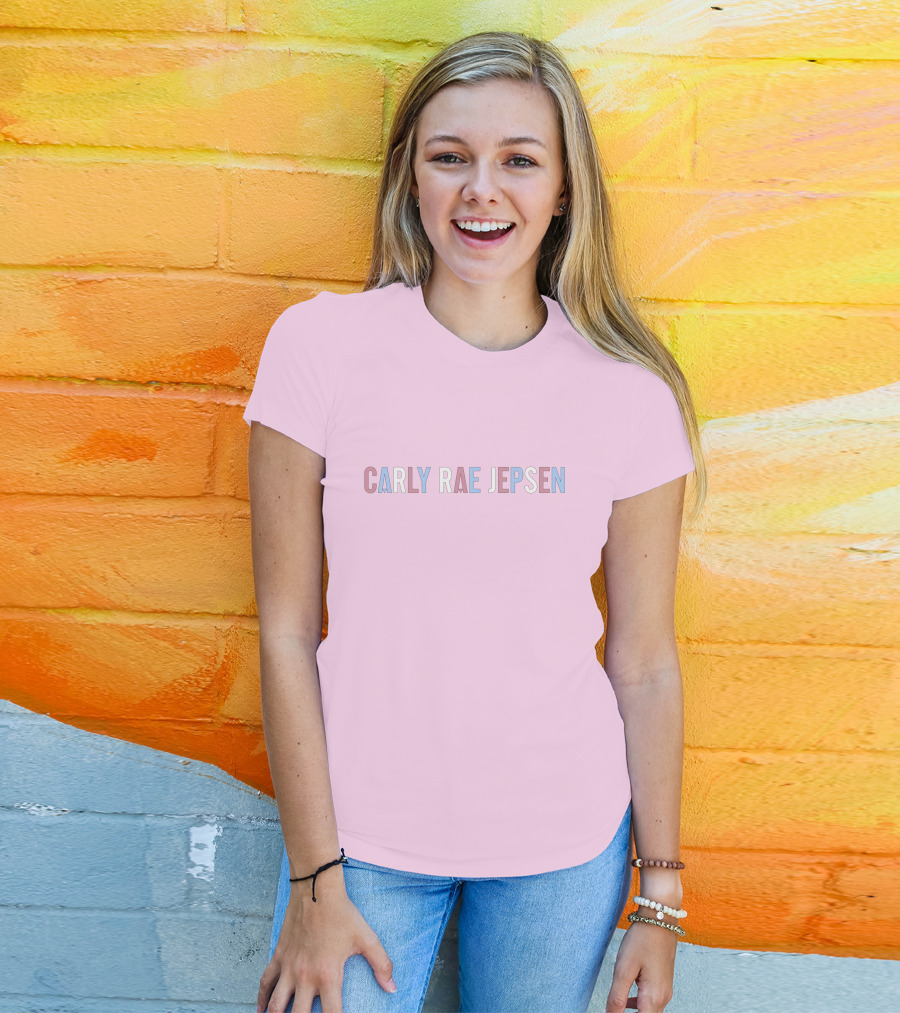 Carly Rae Jepsen Merch Pastel Text Design CarlyRaeJepsen T-Shirt