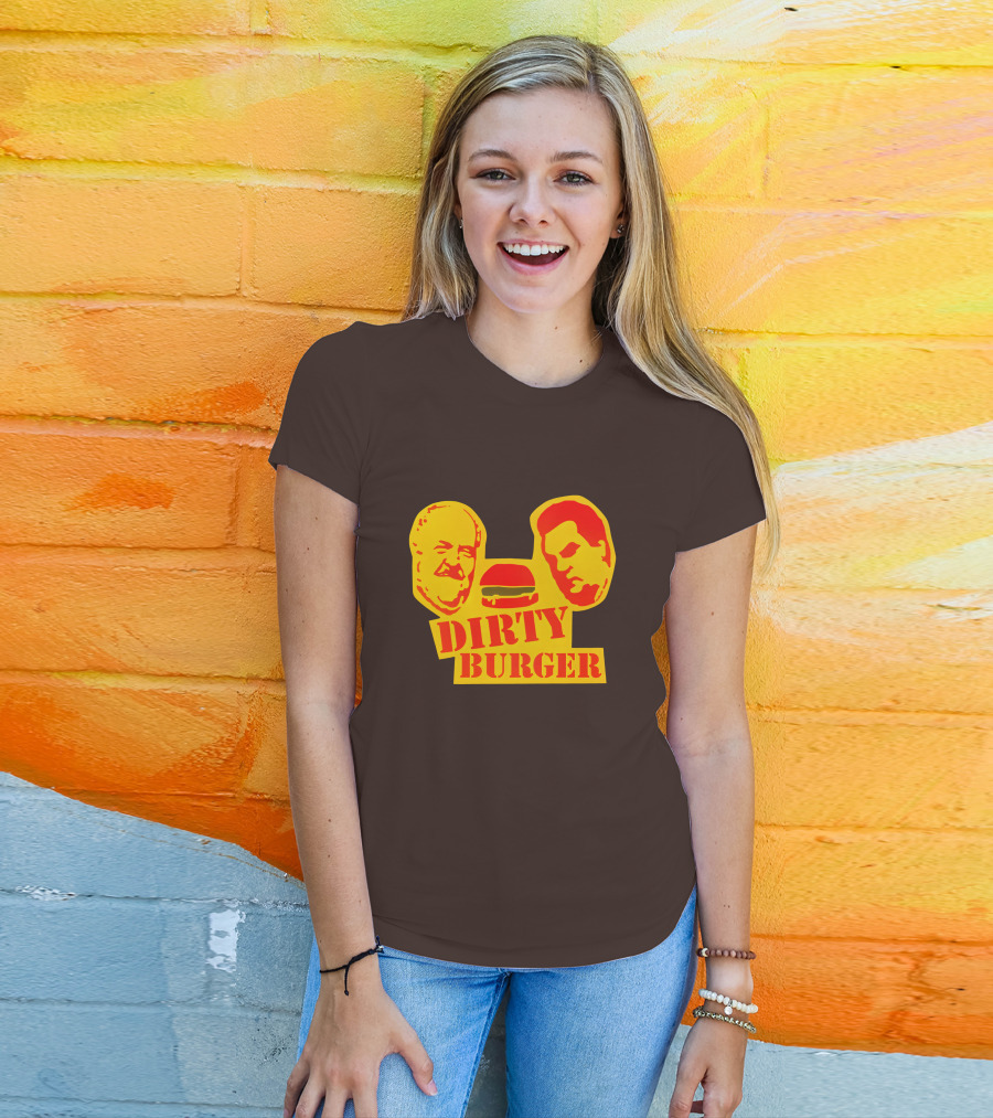 Trailer Park Boys Dirty Burger Merch Faces And Burger T-Shirt
