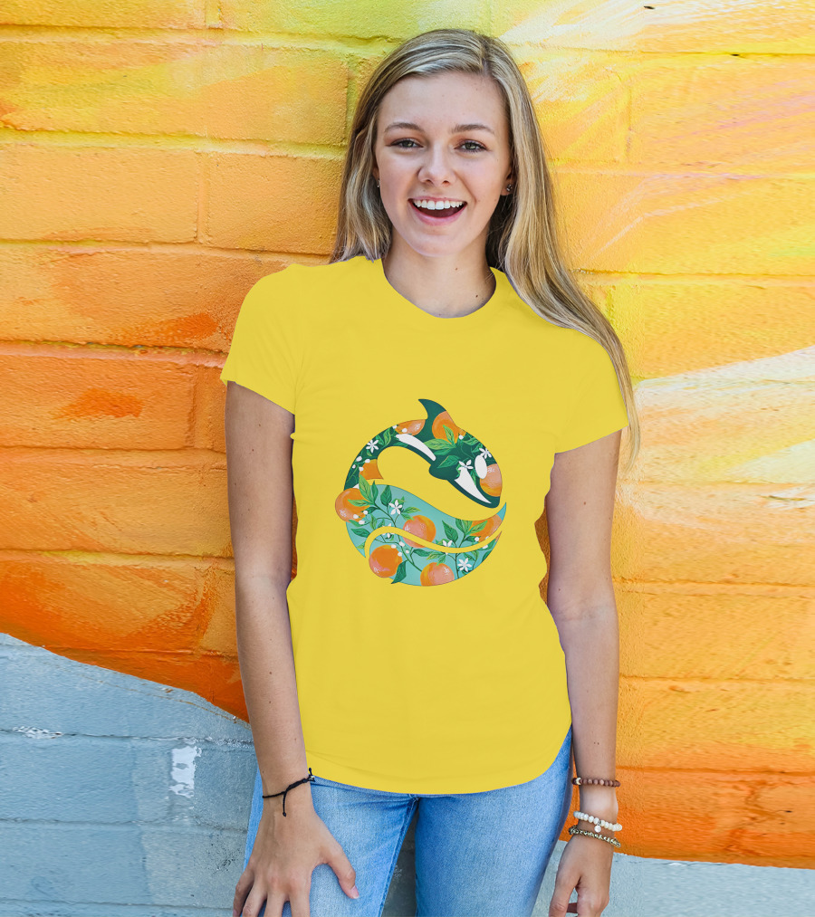SeaWorld Busch Gardens Florida Local Orange Blossom Orca T-Shirt