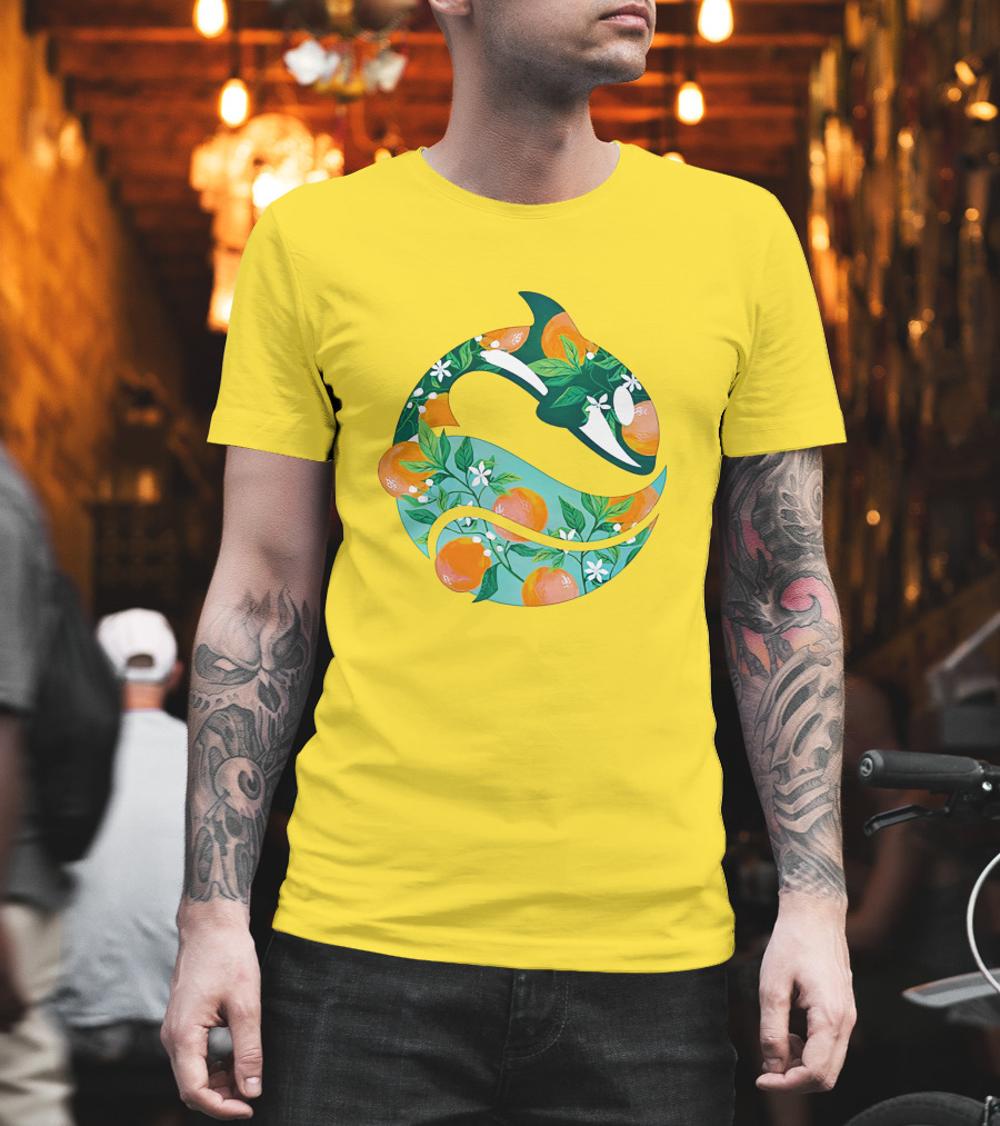 SeaWorld Busch Gardens Florida Local Orange Blossom Orca T-Shirt