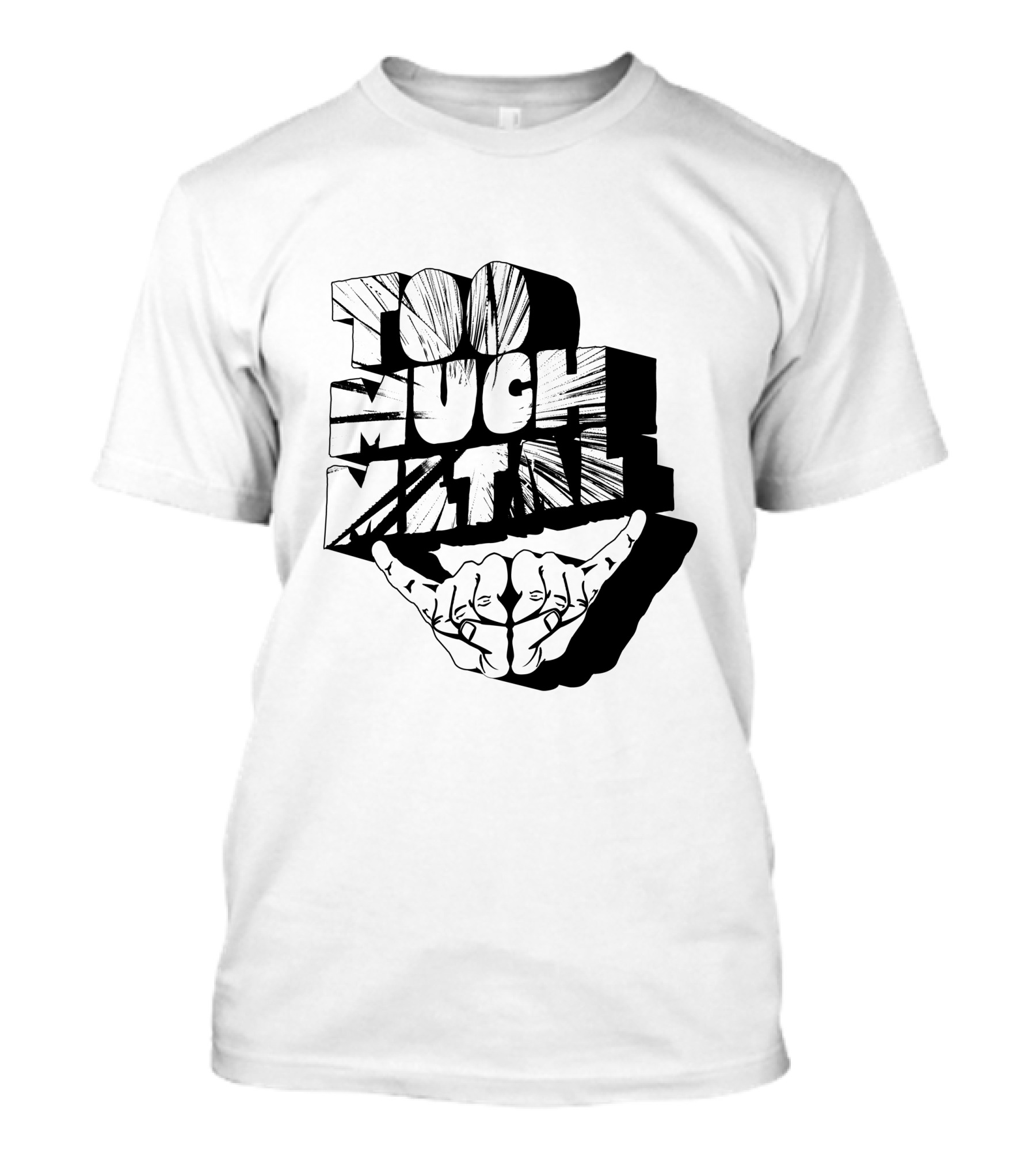 Gillich's Too Much Metal Hand Sign T-Shirt