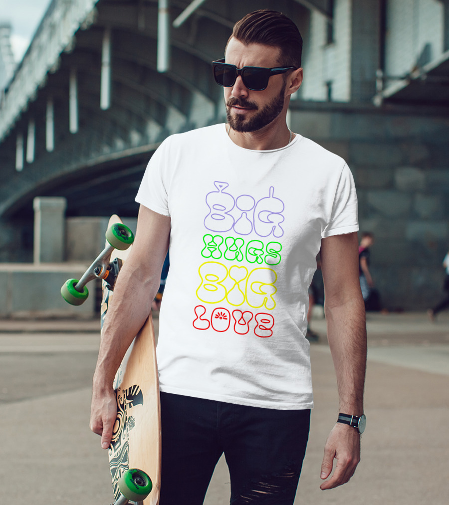 Teletubbies Big Hugs Big Love Pride Merch Store T-Shirt
