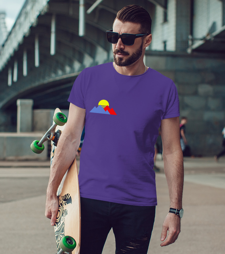 Shop Purpled New Merch Store Sunset Mountain T-Shirt