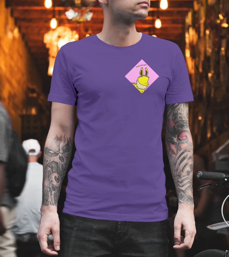 Whatstheirface Volt'ron Yellow Electric T-Shirt