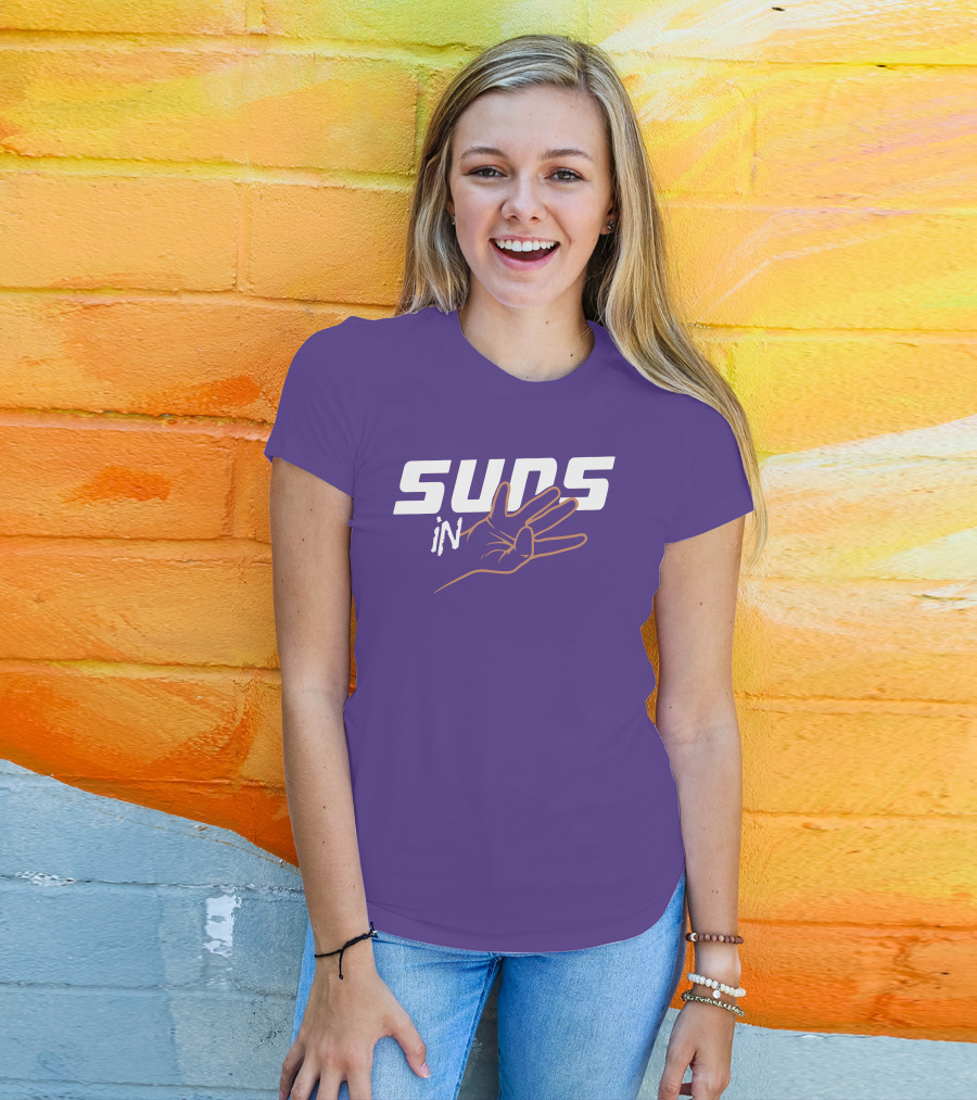 Suns In Three Hand Gesture Purple T-Shirt