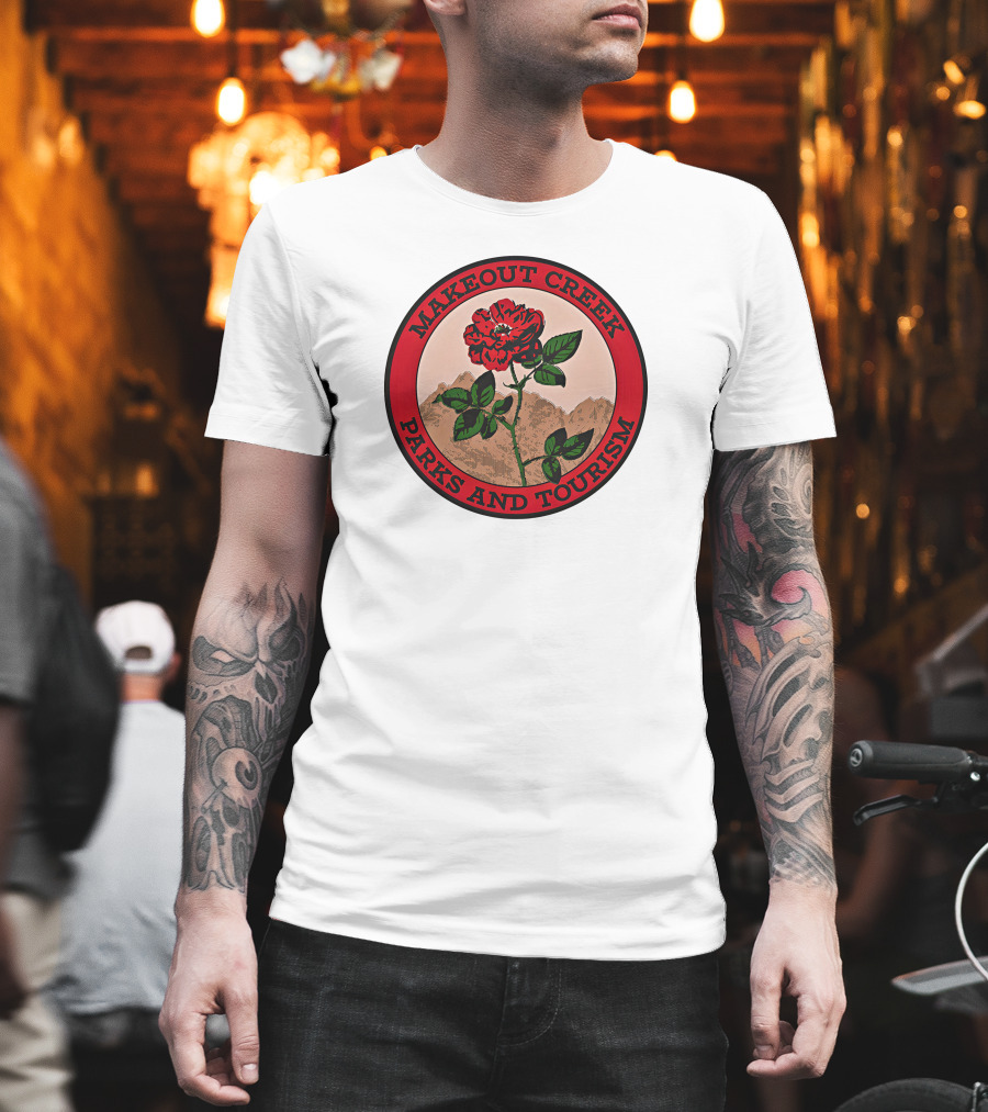 Mitski Merch Makeout Creek Parks and Tourism Rose Emblem T-Shirt