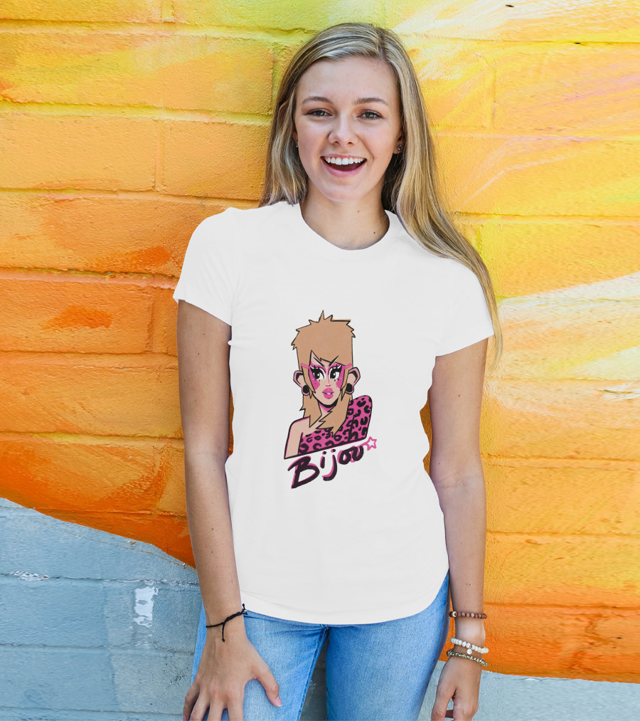 Bijou's Shop Let's Rock Retro Glam Rock T-Shirt
