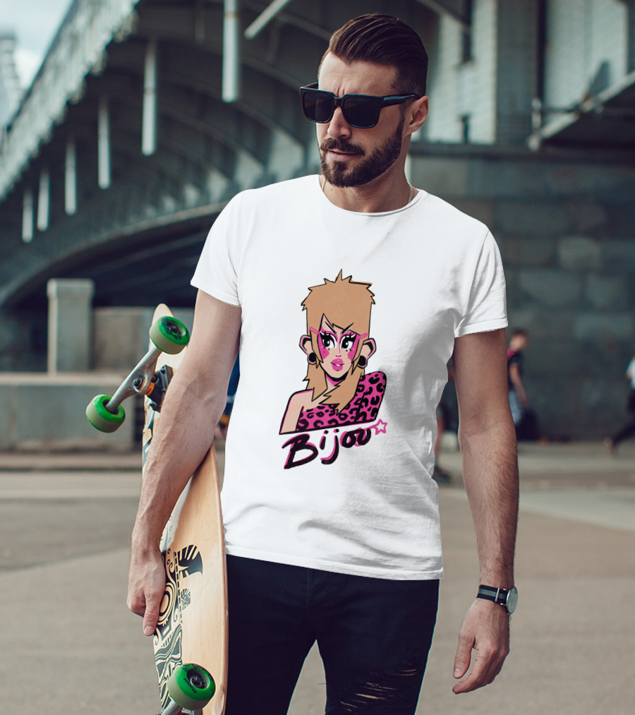 Bijou's Shop Let's Rock Retro Glam Rock T-Shirt