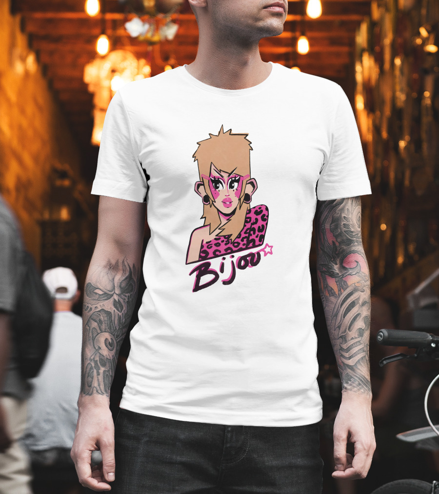 Bijou's Shop Let's Rock Retro Glam Rock T-Shirt