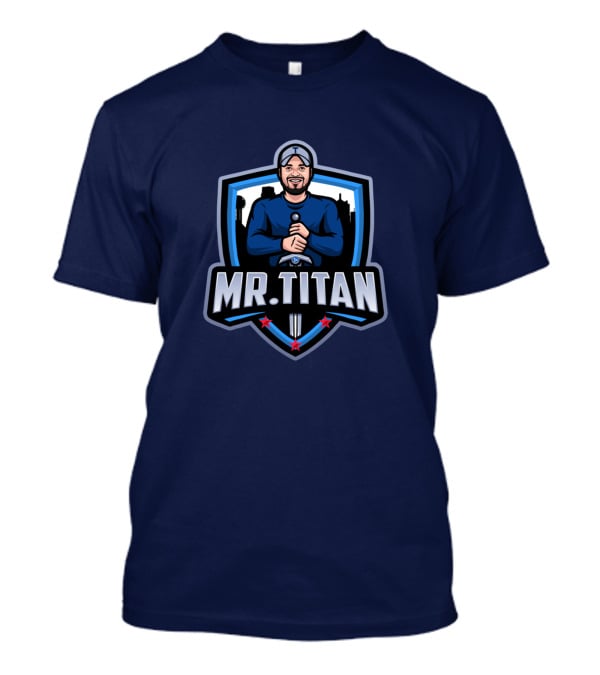 Mr Titan Baseball Shield Logo TeeKo Store T-Shirt