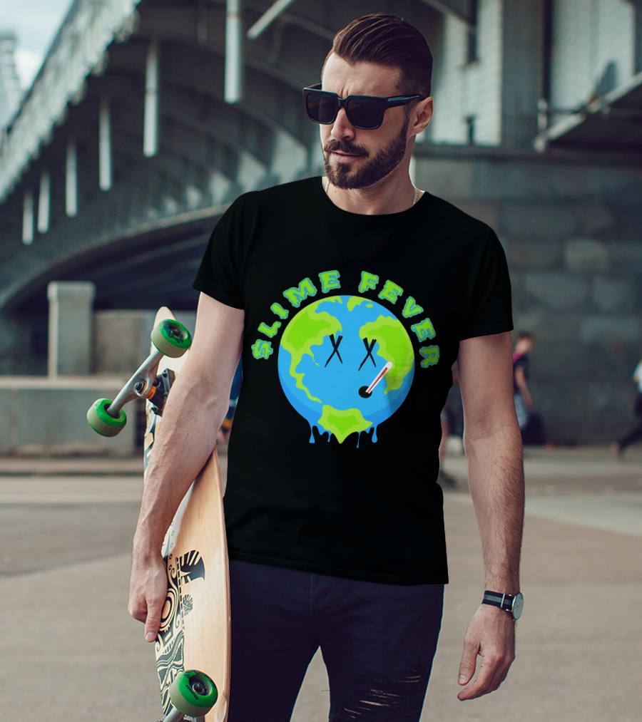 Slime Fever Earth Face Thermometer Design YNW Melly Merch Store T-Shirt