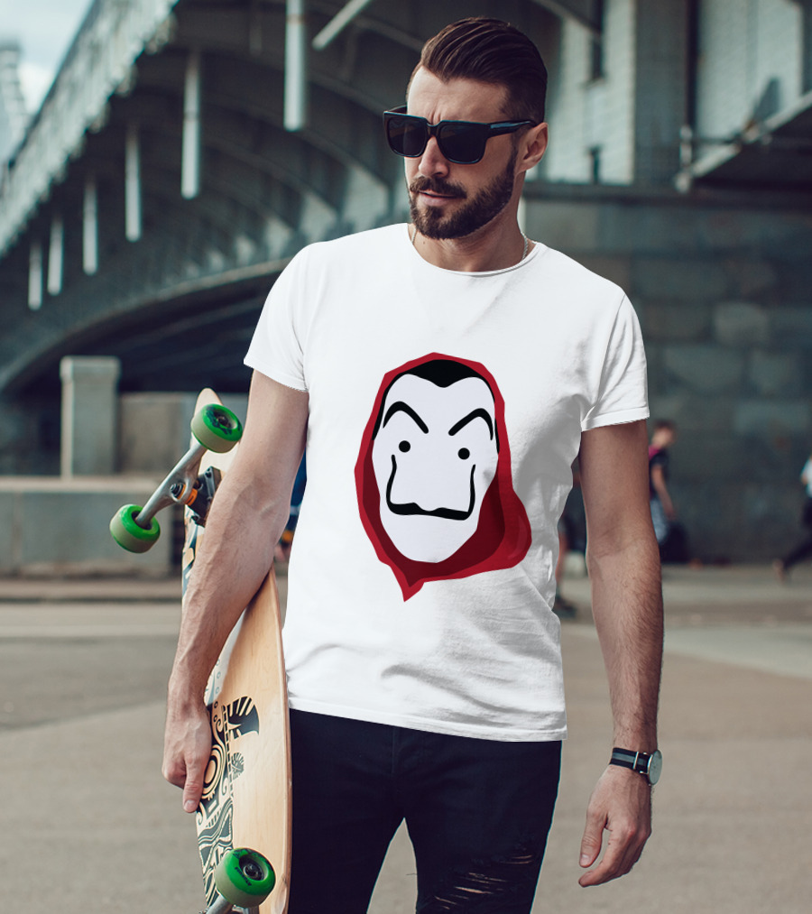 La Casa De Papel Money Heist Salvador Dalí Mask Red T-Shirt