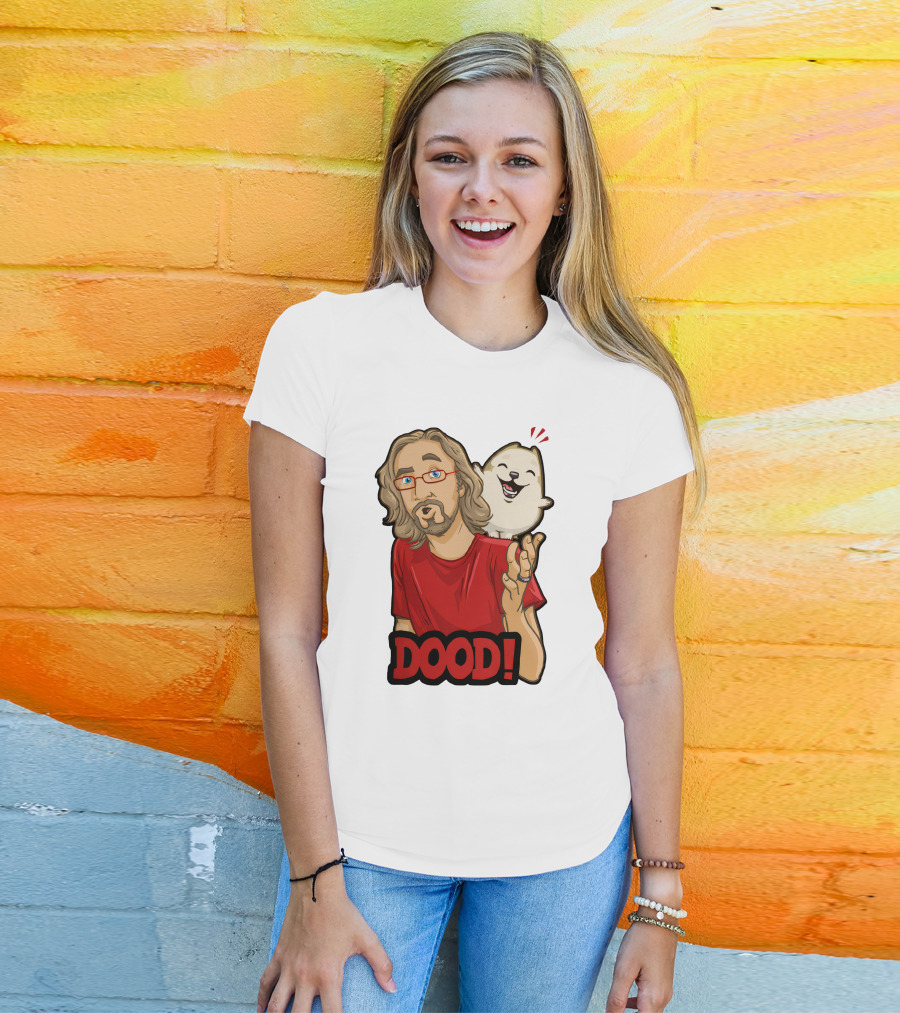 Maximilian Dood Merchandise Featuring Animated Character And Iconic Dood T-Shirt