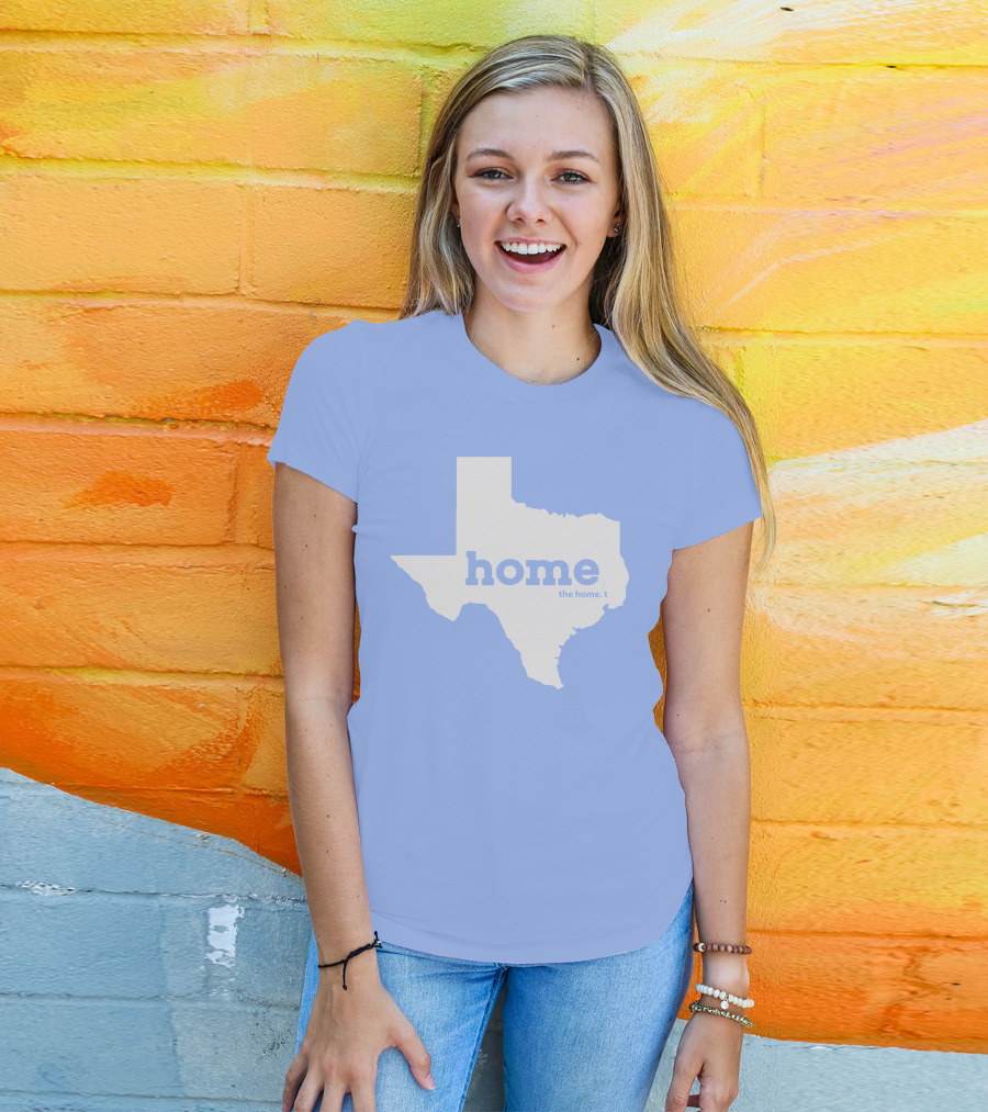 Home Shark Tank Texas State Silhouette The Home T T-Shirt