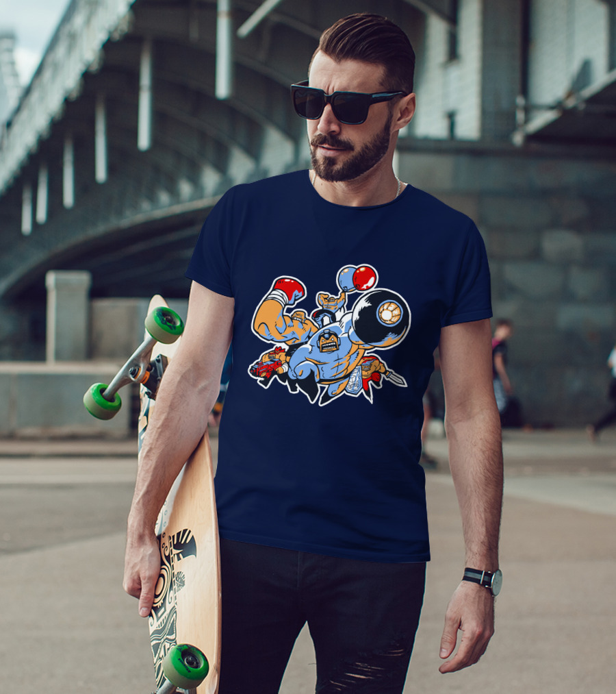 Abobo's Big Adventure Retro Pixel Brawler Compilation T-Shirt