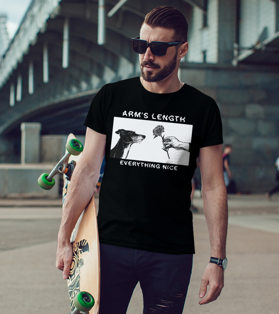 ARM'S LENGTH EVERYTHING NICE Dog And Flower T-Shirt