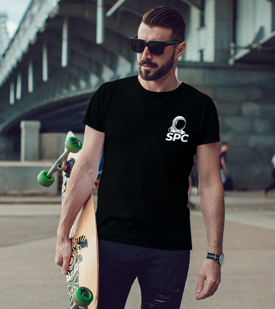 SPC Space Punks Club Astronaut Logo Merch T-Shirt