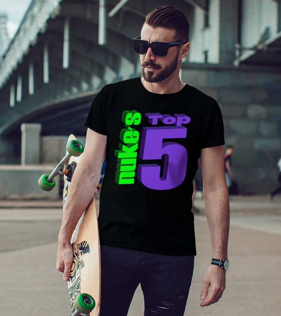 Nukestop5 Nuke's Top 5 Logo Merch T-Shirt