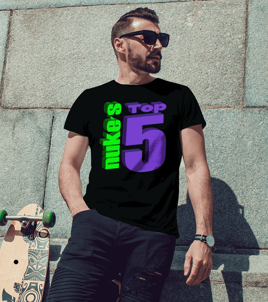 Nukestop5 Nuke's Top 5 Logo Merch T-Shirt