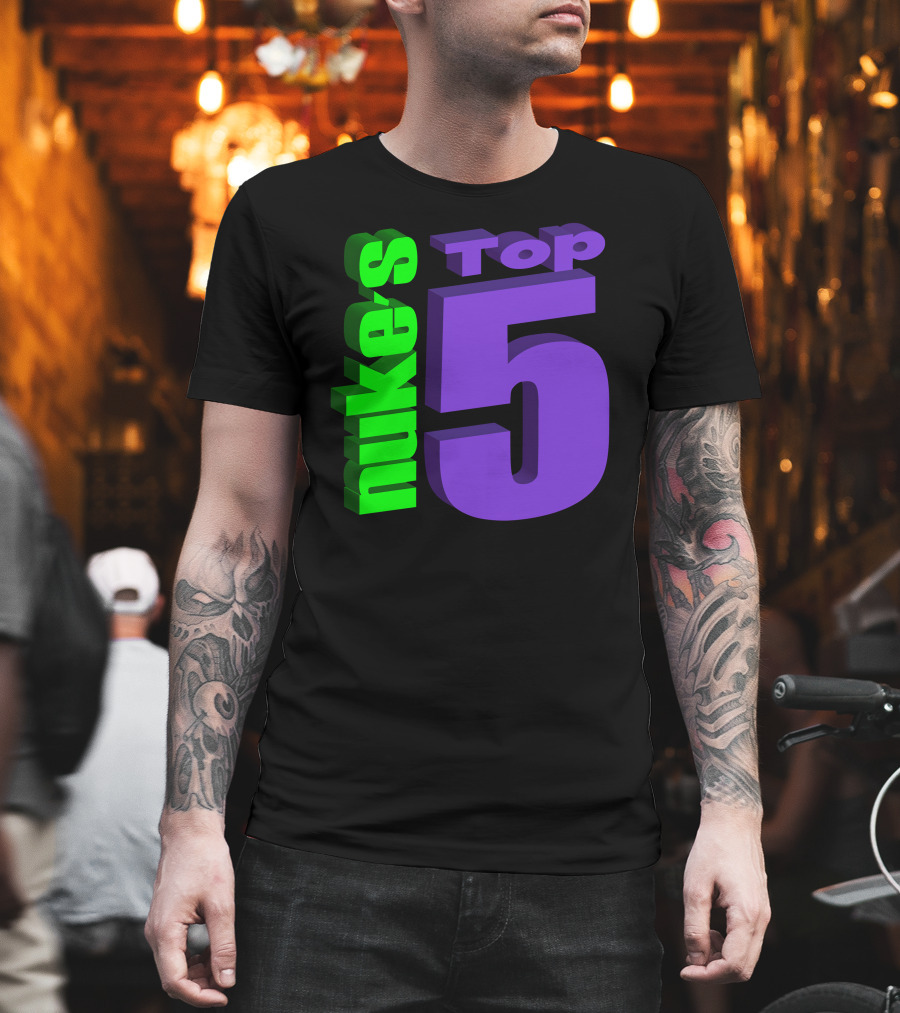 Nukestop5 Nuke's Top 5 Logo Merch T-Shirt