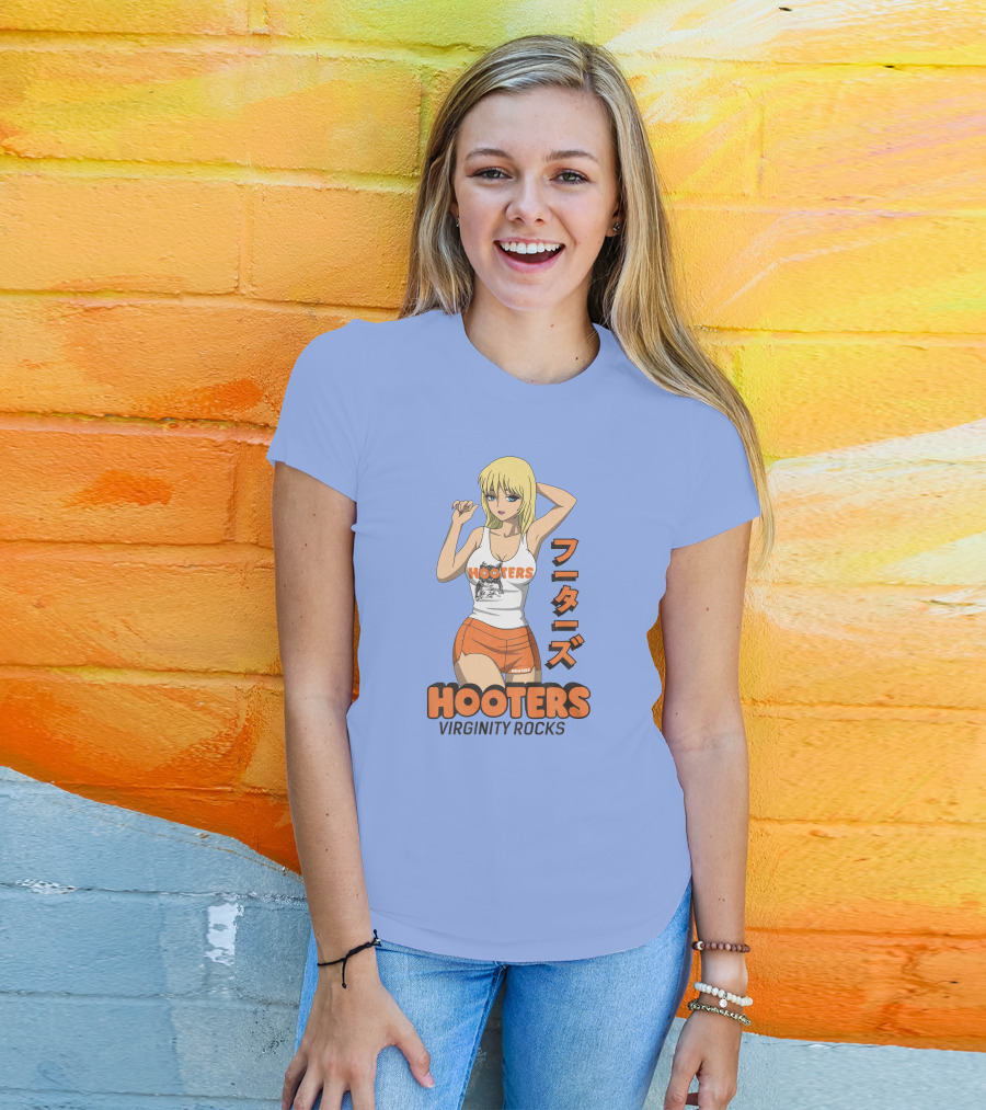 Hooters Anime Girl Virginity Rocks Danny Duncan T-Shirt