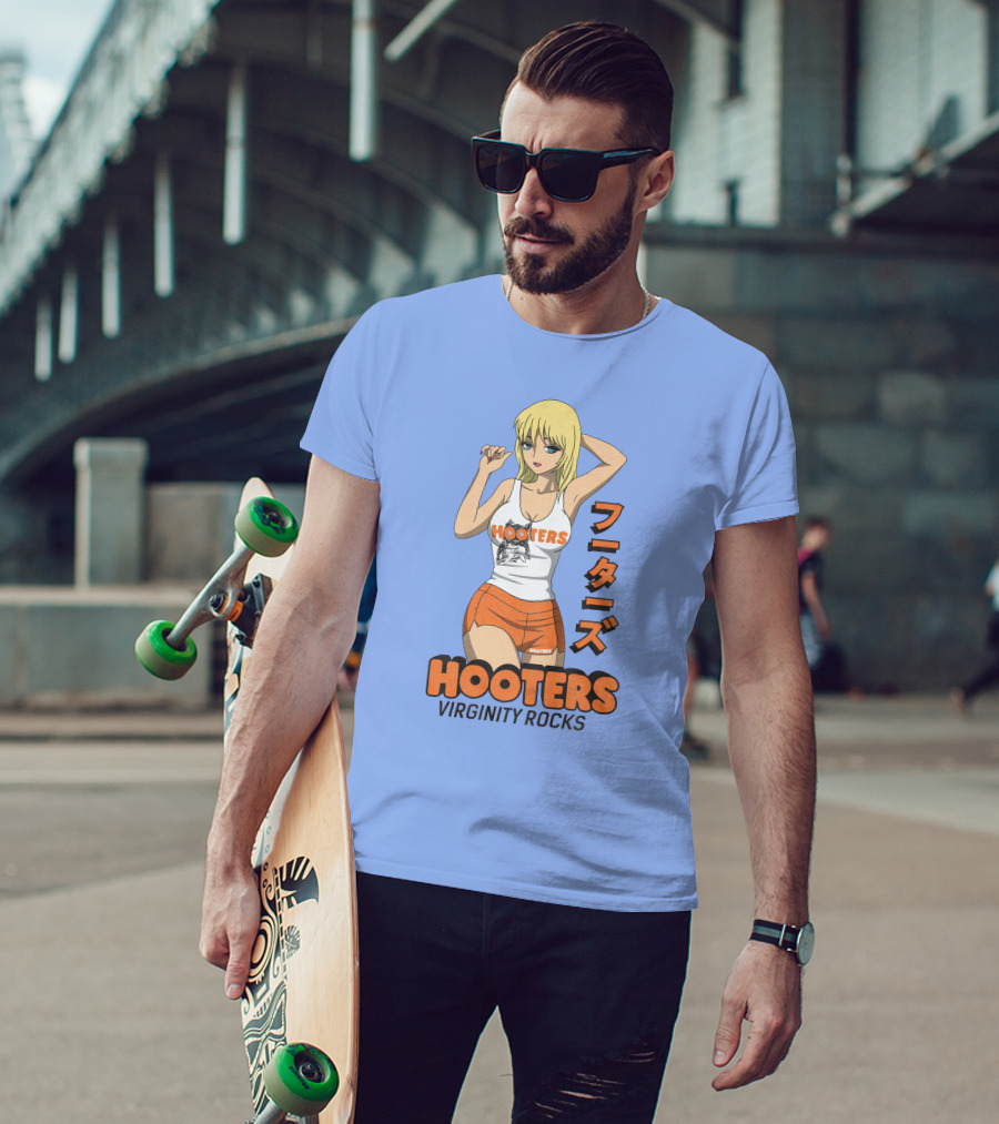 Hooters Anime Girl Virginity Rocks Danny Duncan T-Shirt
