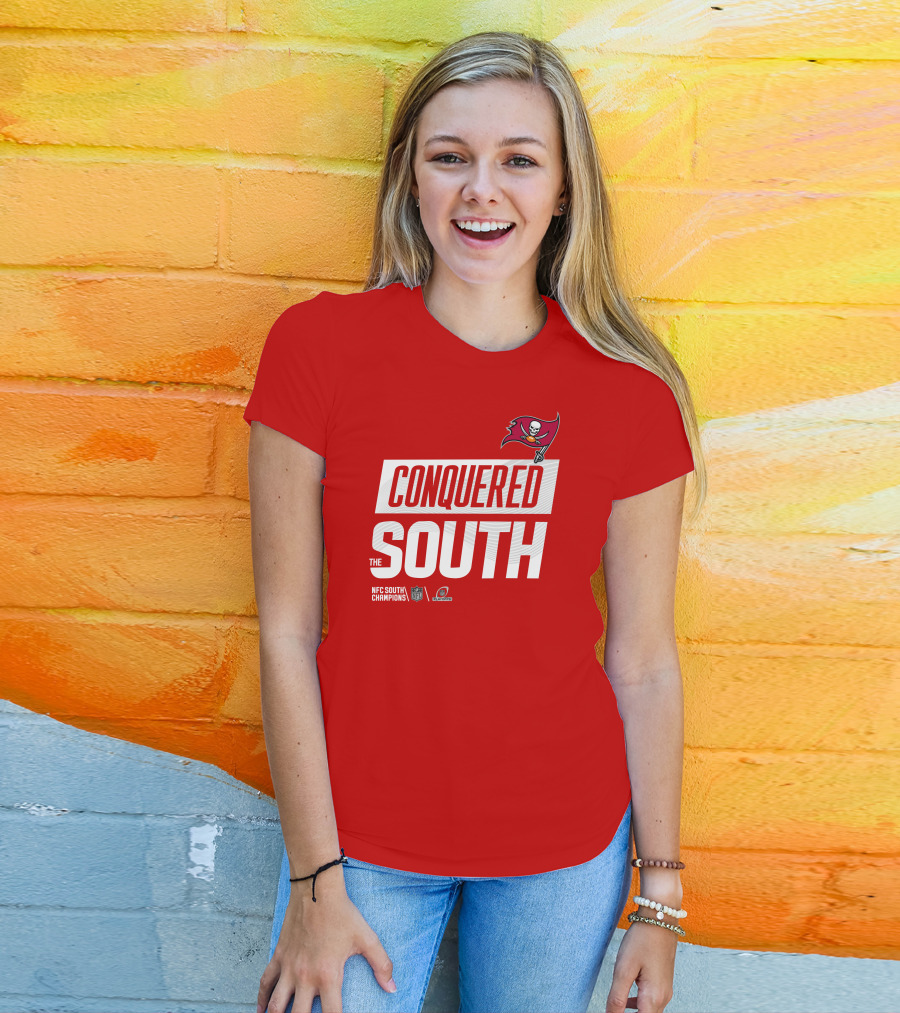 Tampa Bay Buccaneers Conquered South NFL Playoffs Shirt Red T-Shirt