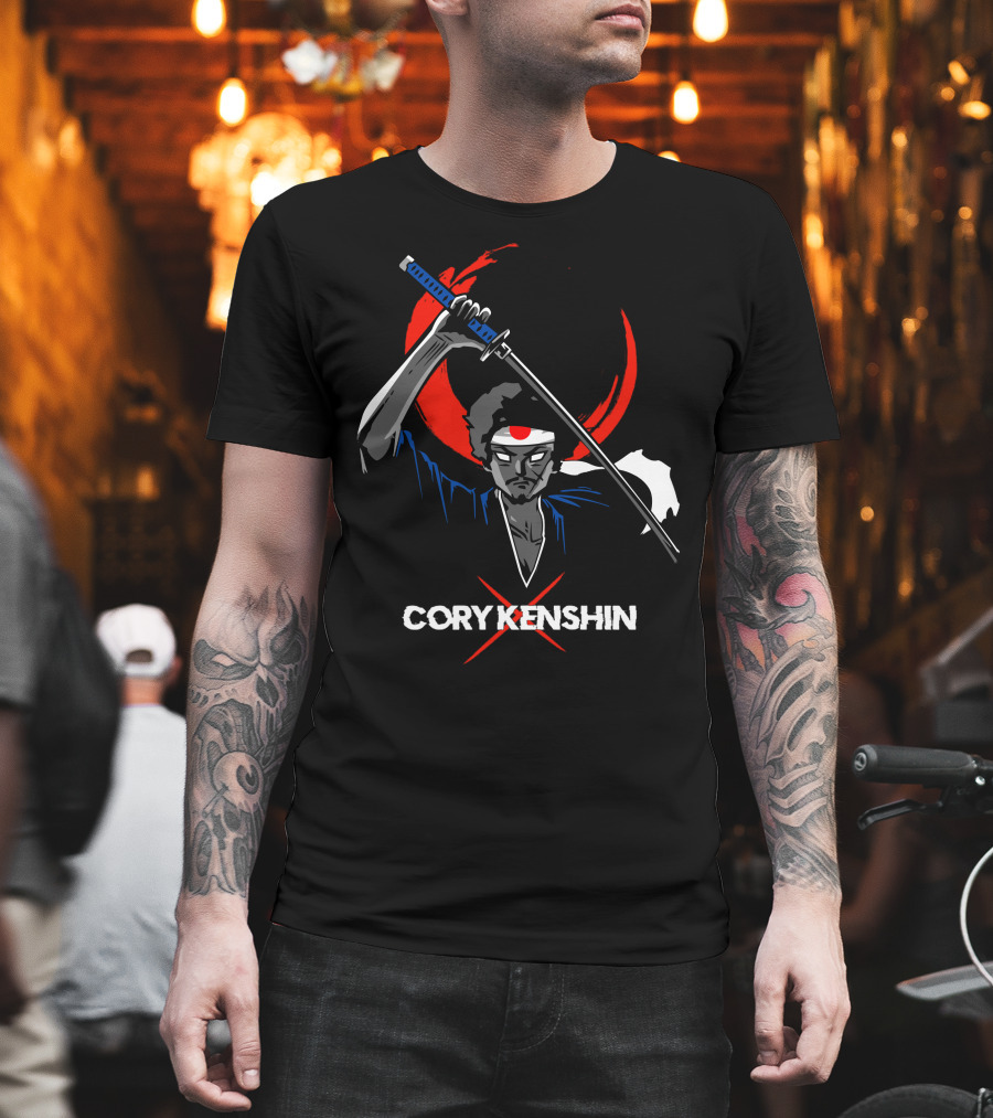 Coryx Kenshin Samurai Sword Dark Moon T-Shirt